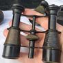 3 X Expandable Early 20th Century Telescopic Opera Binoculars Image 4