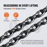 Manual Chain Hoist, 2 Ton 4400 lbs Capacity 10 FT Come Along, G80 Galvanized Carbon Steel with Double-Pawl Brake, Auto Chain Leading & 360 Rotation Hook, for Garage Factory Dock Image 4