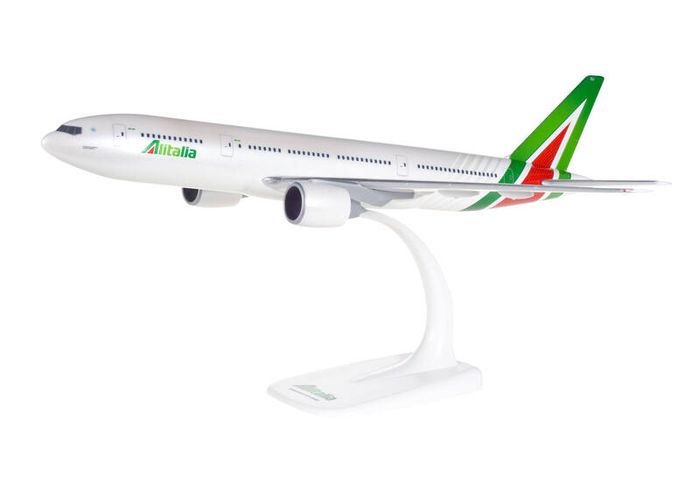 Alitalia 1:200 scale model airplane, Boeing 777-200 aircraft, NEW