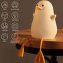 Cute Duck Night Light, Gifts for Women Teen Girls Baby,Night Lights for Kids Bedroom, Cute Christmas Seagull Chick Silicone Nightlights Image 2