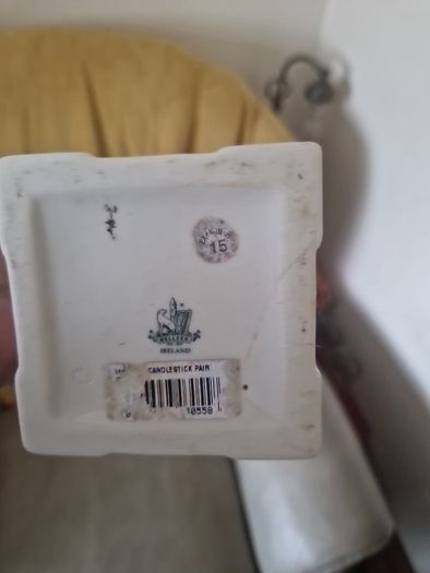 Belleek candleholders
