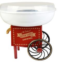 Candy Floss Machine for Home, for Children's Birthday Parties, Red/White