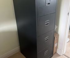Metal filing cabinet