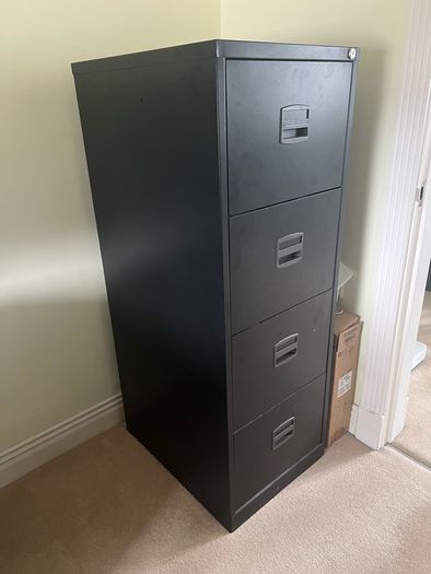Metal filing cabinet