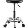 Adjustable Hydraulic Salon Beauty Spa Massage Stool PU Leather Black Image 2