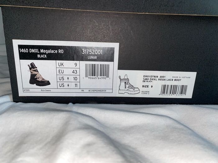 Rick Owens X Dr.Martens 1460 Leather Dmxl Platform Megalace Up Boots