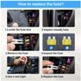 Fuse Kit, Includes 60 Mini Blade Fuses, 60 Standard Automotive Fuses, 60 Micro Fuses, and 1 Fuse Puller. Suitable for Cars, RVs, Trucks, and Motorcycles Image 4