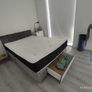 Bed King Size with memory foam mattress included in very good condition! Image 3