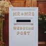 Handcrafted wedding post box for hire.  local collection. Can deliver for extra charge. . Deposit secures Date. Box Fitted with lock and key. Image 7