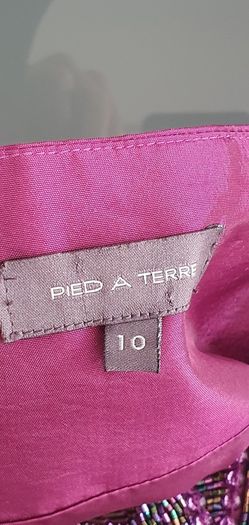 PIED A TERRE magenta embellished Sz 10