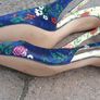 Zara Court Floral Shoes (Size:4) Kitten Heels Image 3