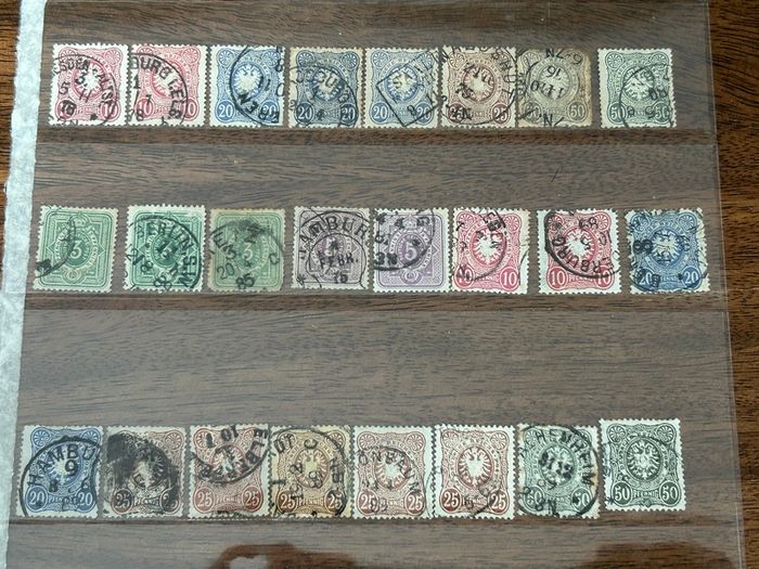Germany 1872-1945 Reich Collection lot stock 1200+ stamps and 2 Mint sheets