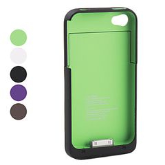 1900mah Power Charger External Mobile Battery Case Cover For Apple iPhone 4 4S