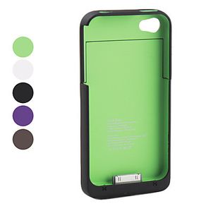 1900mah Power Charger External Mobile Battery Case Cover For Apple iPhone 4 4S