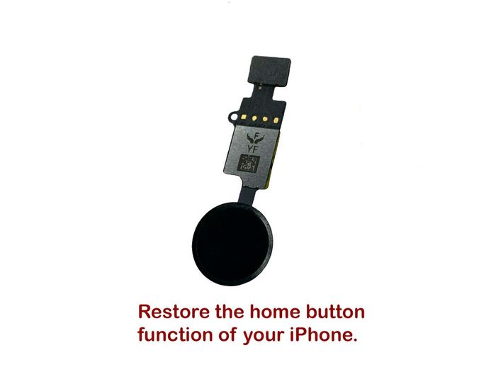 For iPhone 7 8 Plus Home Button Function Restore YF 4th Gen Flex No Bluetooth Black - FHT05IPHB