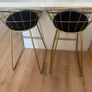 black and gold bar stools Image 3