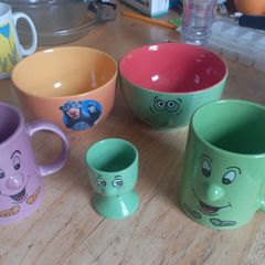 bowls and mugs, kids