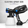 600W Electric Spray Gun 4 Nozzle Sizes 1000ml HVLP Household Paint Sprayer Flow Control Airbrush Image 4