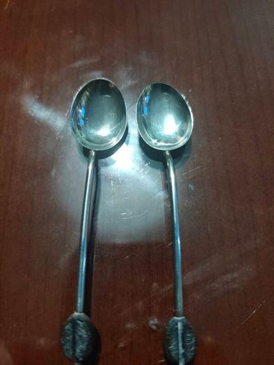 2 sterling silver coffee spoons