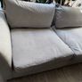 Modern Grey Fabric Corner Sofa  2 Piece Modular L Shape Couch Image 4