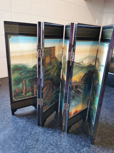 Great Wall of China Style Miniature Chinese Panel Screen 6 small screen