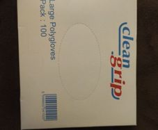 100x Clean Grip polythene gloves