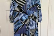 Blue striped dress Size 12