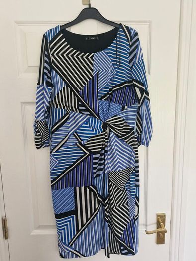 Blue striped dress Size 12