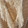 Evans ladies poncho shawl fringed wheat colour plus size Image 2
