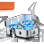 Camping Gas Stove, Windproof Backpacking Burner Cooking Stoves 6800W, Foldable Rocket Camping Stove with Carry Box, Outdoor Camping Gas Burner for Cooking, Hiking, Camping, Trekking, Picnic Image 3