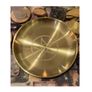 Golden Candle Holder with Wicca Symbol - also great as a jewellery tray or a diplay plate Image 4