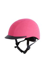 Horze Pink Helmet with Crystals