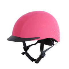 Horze Pink Helmet with Crystals
