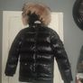 Brand New Never Worn Pyrenex Authentic Shiny Fur Girls Down Jacket Age 12 Black Image 7