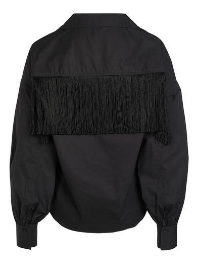 Pinko Black Tassle Shirt Blouse