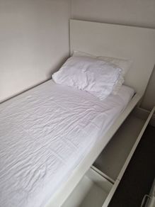 Ikea Malm single bed frame with drawers