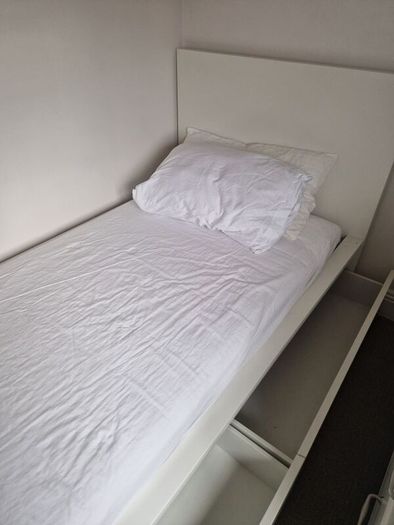 Ikea Malm single bed frame with drawers