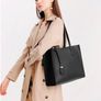 Women's Tote Bag Large Handbag Soft Leather Simple Shoulder Bag with Zipper for School Work Leisure MULTIPLE COLOURS AVAILABLE (FREE POSTAGE) Image 3