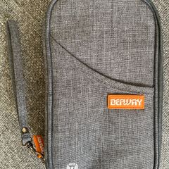 Defway Grey Travel Wallet | Family Passport Holder | RFID Blocking | Document Organiser