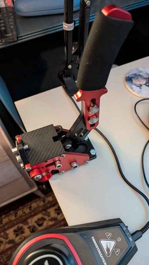 Thrustmaster T248 Set, Handbrake, and H-Shifter