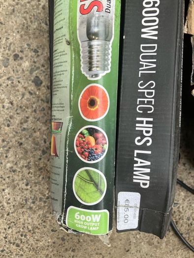 grow light with 2 bulbs