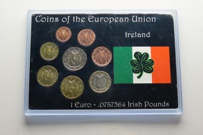 Ireland 2002 Uncirculated Euro Coins Set