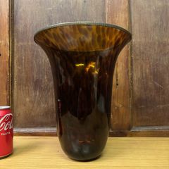 Murano tortoise shell vase