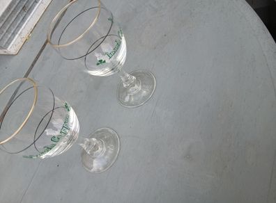 2 x irish coffee glasses