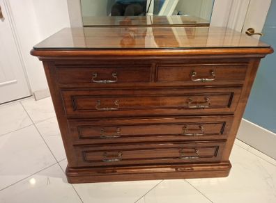 Heavy Solid Chest of Drawers/Bureau  113cm x 92cm