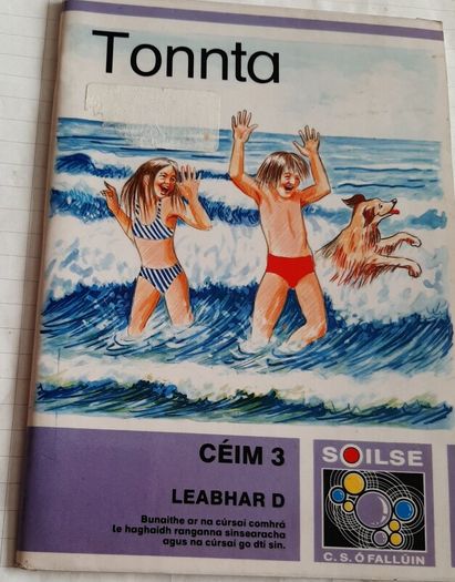 old Gaeilge school book Tonna 1990