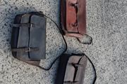 3 X  Quality Vintage Leather Satchels