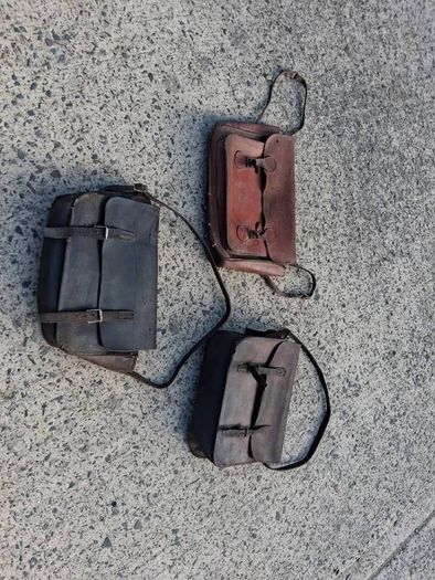 3 X  Quality Vintage Leather Satchels