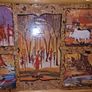 Hand made African Batik coasters with tray Image 3