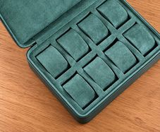 Dark Green 8-Watch Storage Case